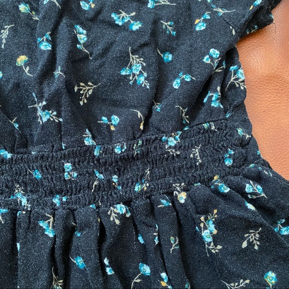 Wild Fable Peplum Floral Button Blouse | Black | XS - Picture 7 of 11